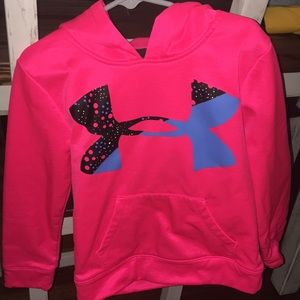 Hot pink under armour hoodie